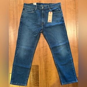 NEW Levi’s 505 Jeans Mens Regular Fit Straight Leg Stretch Blue Denim Size 38x30
